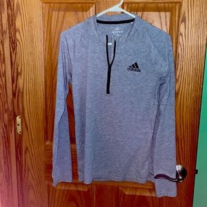 Adidas Ultimate 2.0 men size small gray half zip pullover